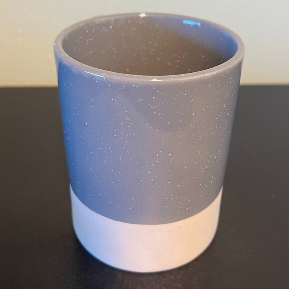 DESIGN PAC Dipped Glossy Gray Glazed and Unglazed Earthenware Coffee Tea Mug - Picture 4 of 9